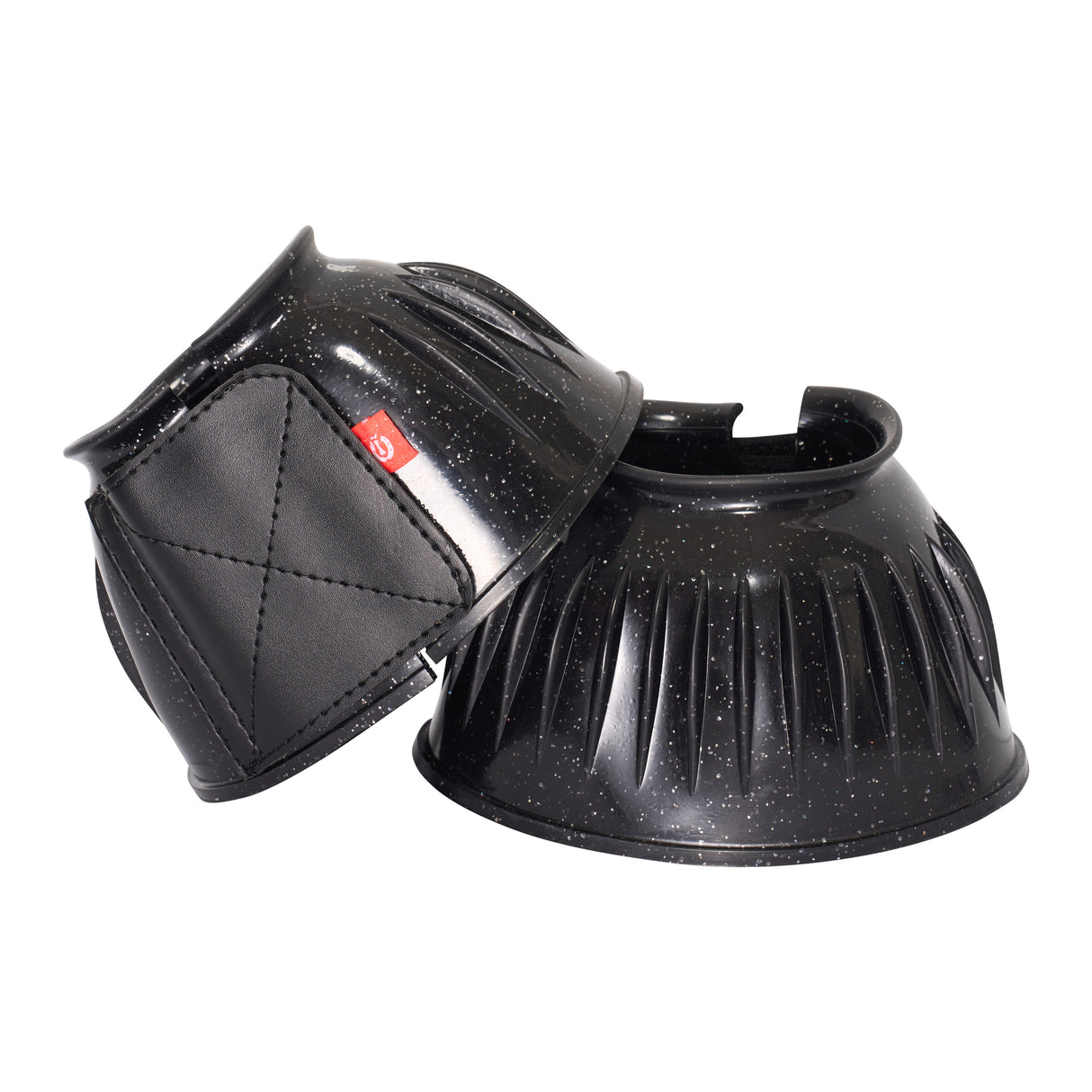 Imperial Riding PVC Bell Boots #colour_black-glitter