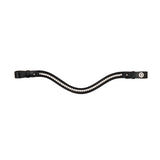 Dublin Pearl Leather Elegant Browband for Horses