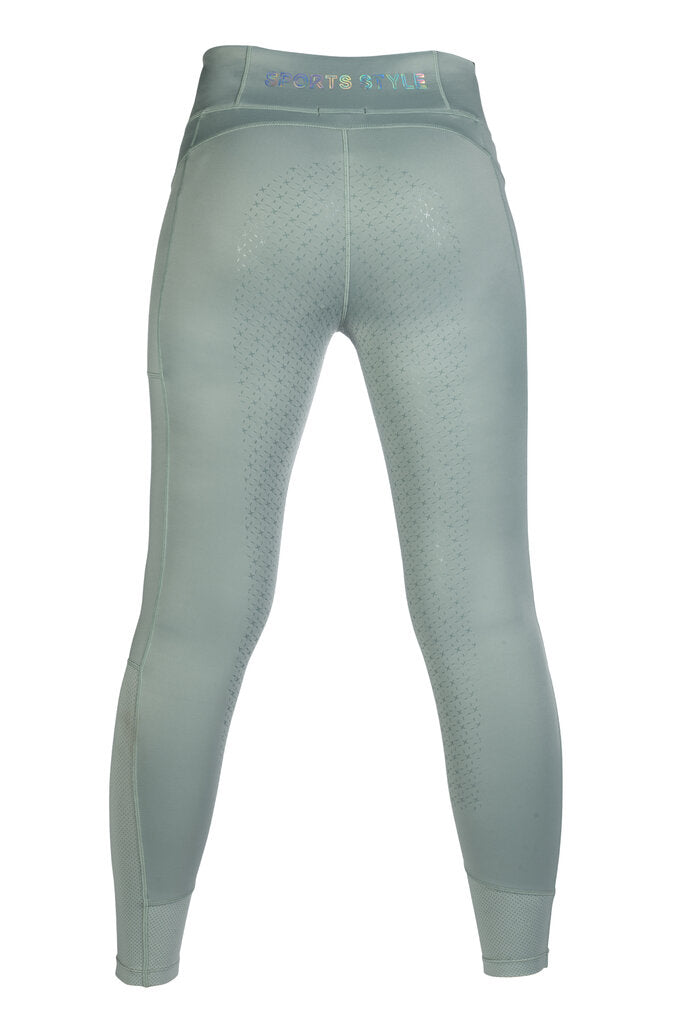 HKM Children's Full Seat Riding Tights -Harbour Island- #colour_sage
