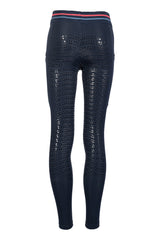 HKM Children's Full Seat Riding Tights -Aymee- #colour_deep-blue