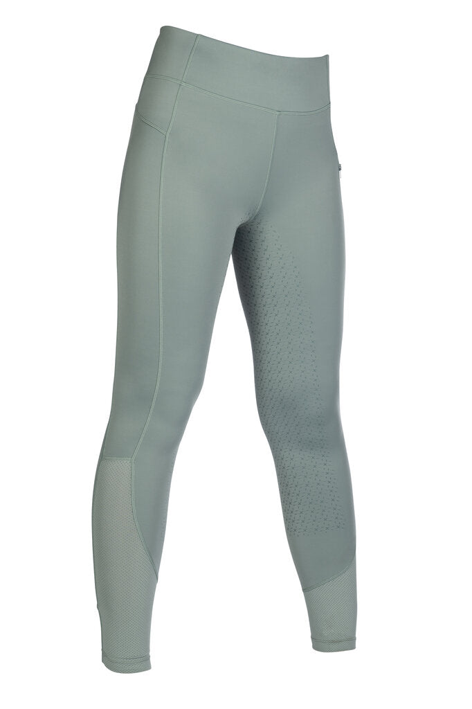 HKM Ladies Full Seat Riding Tights -Harbour Island #colour_sage