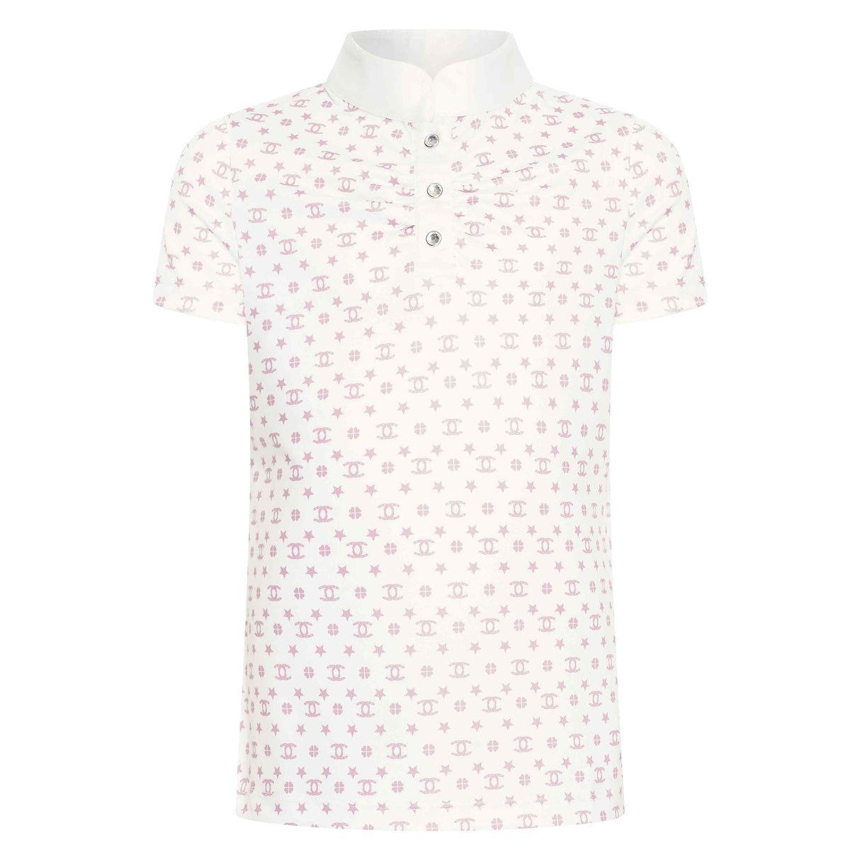 Imperial Riding Children's Roxy Tech Top #Colour_white-pink