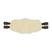 Stubben Equi-Soft® Saddle Girth with Cover - Ebony #colour_lambskin-ecruwhite