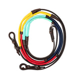Dublin Rainbow Reins with Rubber Grip for Beginners