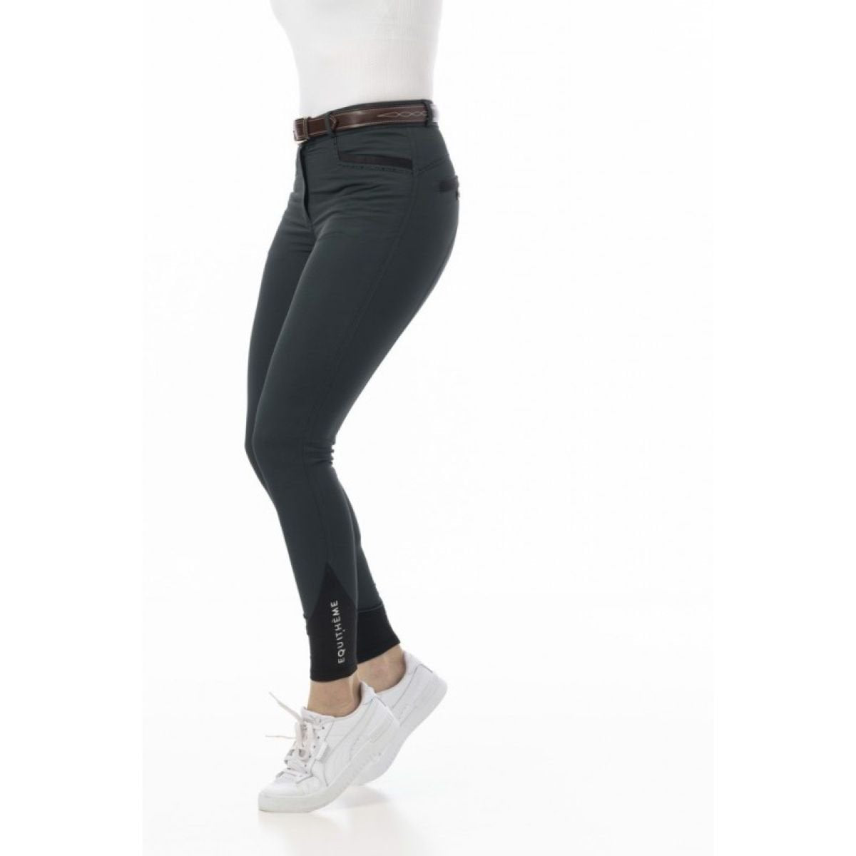 Equitheme Ladies Safir Breeches #colour_forest-green