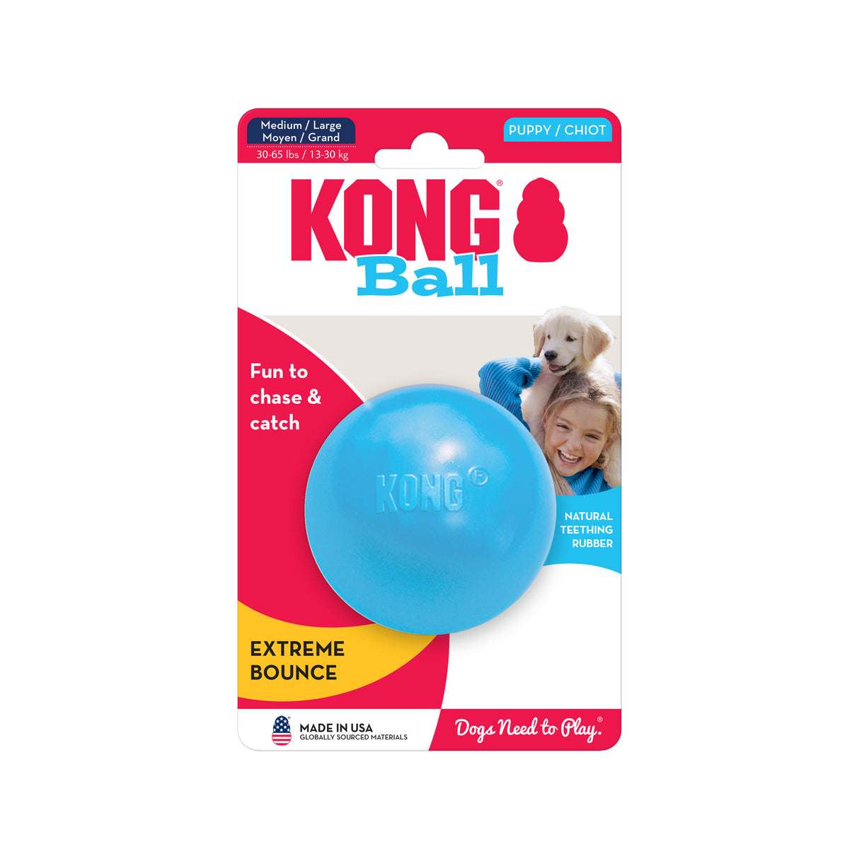 KONG Puppy Ball #size_m-l
