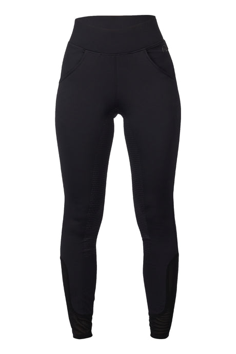HKM Ladies Silicone Full Seat Riding Leggings -Tammy- #colour_black