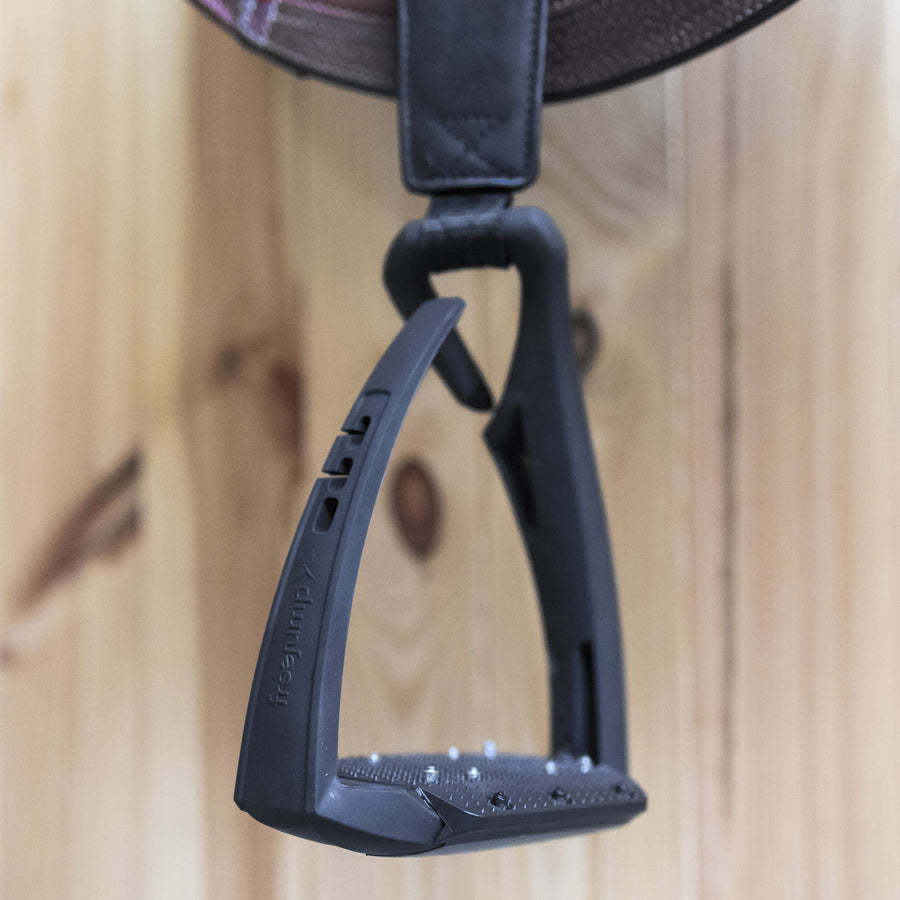 Freejump Stirrups Soft Up Pro 2 Black Powder Pink