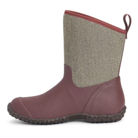 Muck Boot Muckster II Slip On Short Boots #colour_raisin-herringbone-print