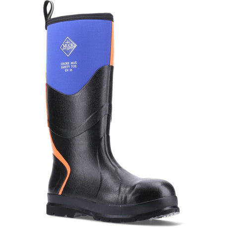 Muck Boot Chore Max S5 Safety Wellington Boots #colour_blue