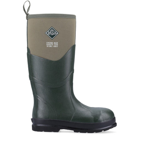 Muck Boot Chore Max S5 Safety Wellington Boots #colour_moss