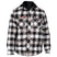 Hard Yakka Quilted Flannel Shacket #colour_grey