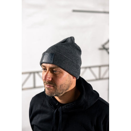 Hard Yakka 3056 Beanie #colour_grey-marle