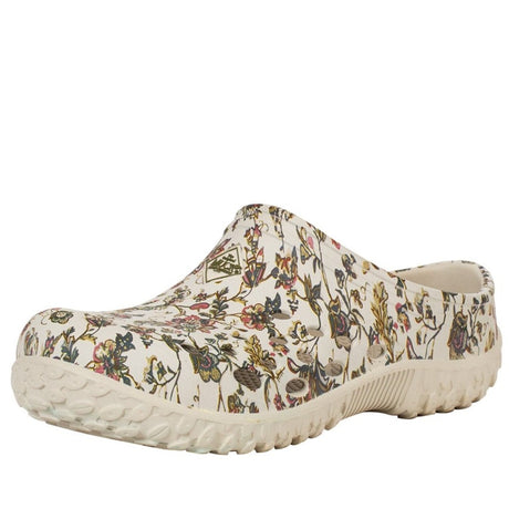 Muck Boots Muckster Women's Lite Clog #colour_light-grey-floral-print