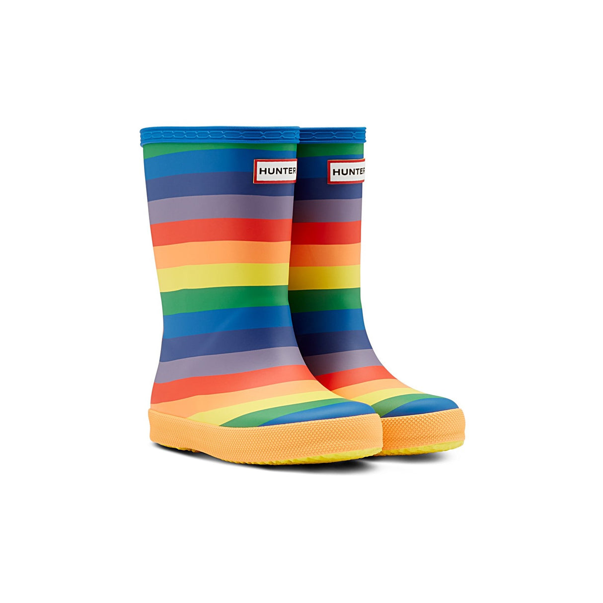 Hunter Kid Original First Classic Rainbow Print Wellington Boots