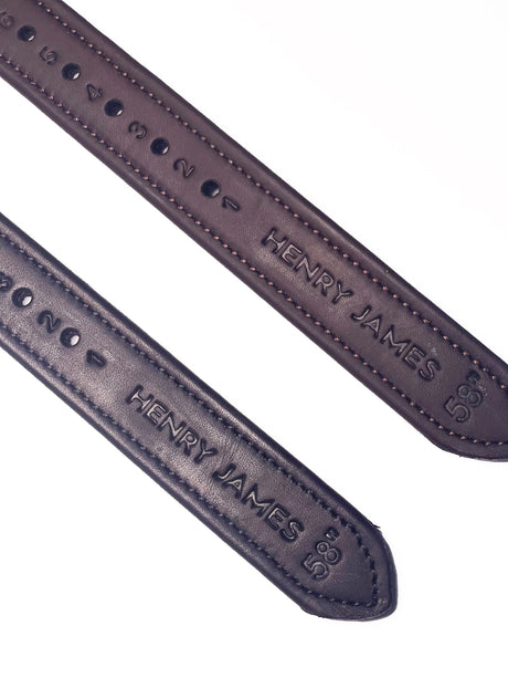 Henry James Precision Calfskin Stirrup Leathers #colour_brown
