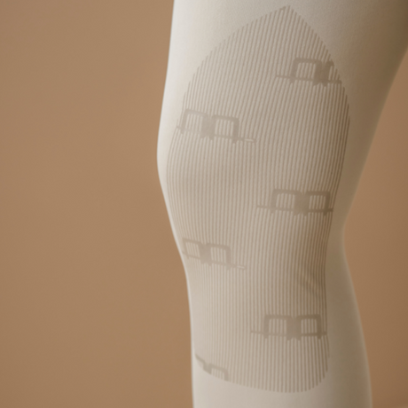 Alessandro Albanese Fina Knee Grip Brushed Hybrid Breech #colour_core-beige