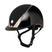 Charles Owen Hyda Sparkly with Mips riding hat in Black Gloss/Rose Gold, side view