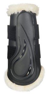 HKM Comfort Shock Protect Dressage Protection Boots #colour_black