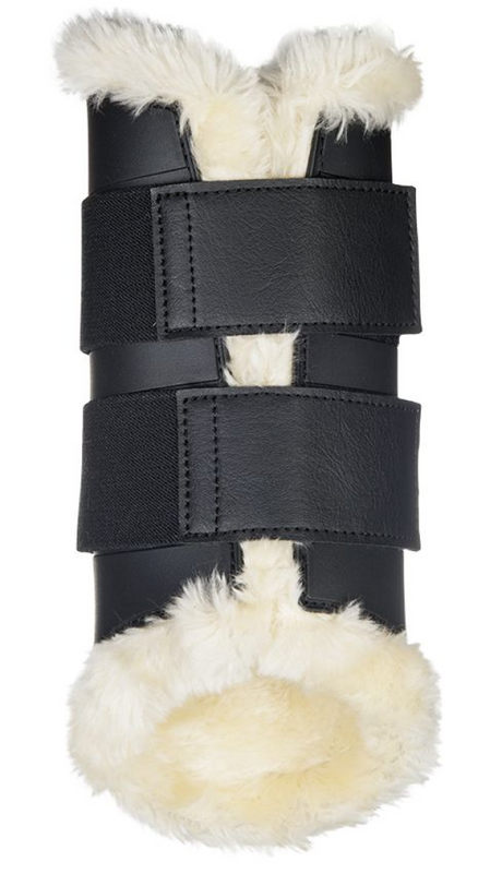 HKM Comfort Shock Protect Dressage Protection Boots #colour_black