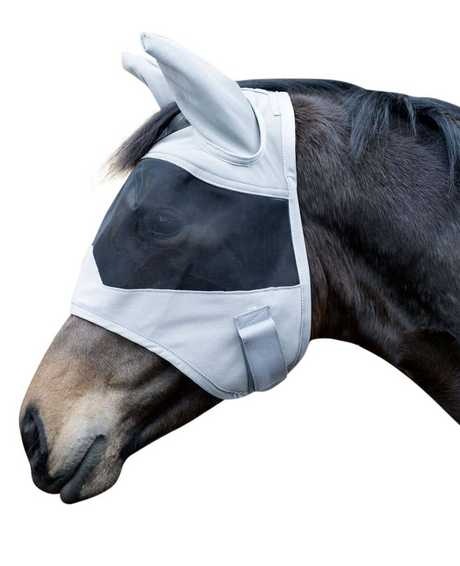 HKM New Mexico Anti-Fly Mask With Ears #colour_grey