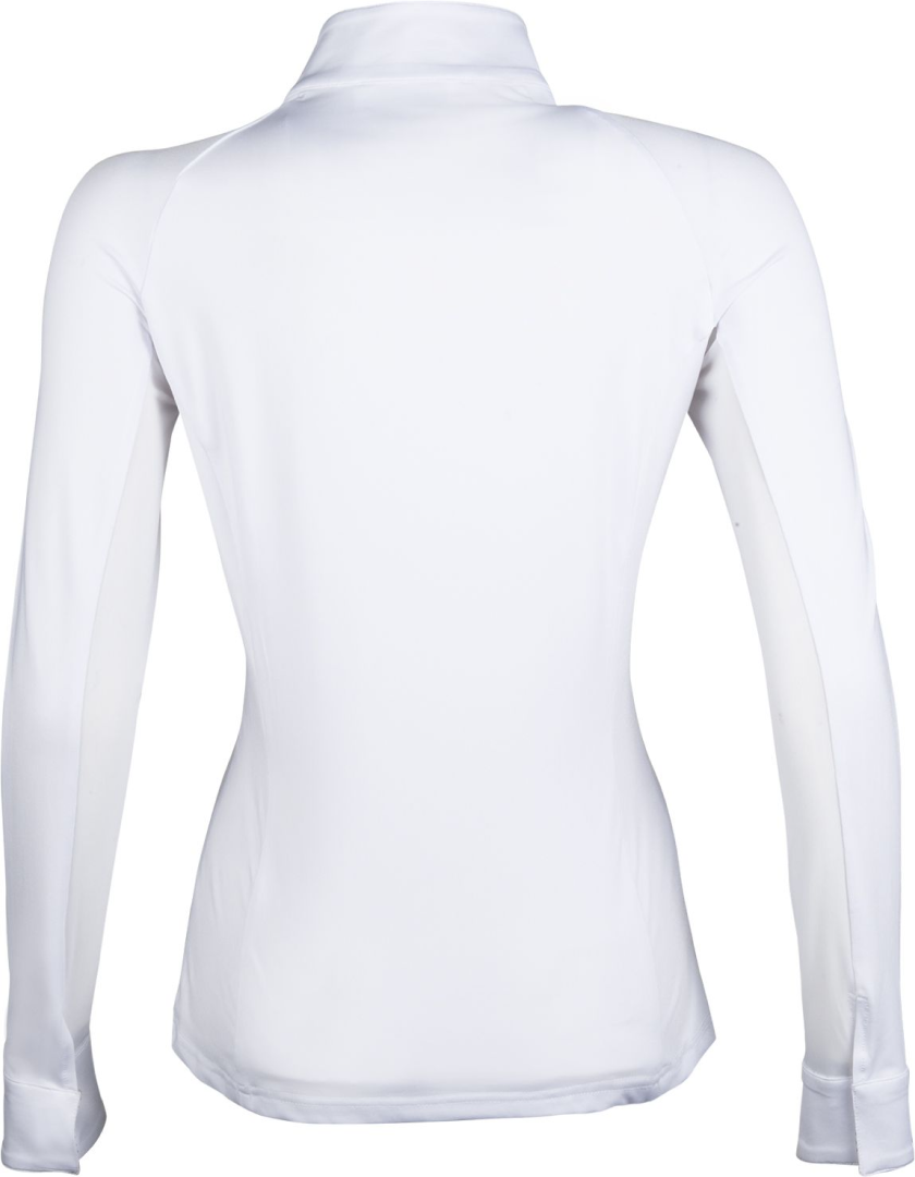 HKM Hunter Long Sleeve Competition Shirt #colour_white-taupe
