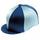 Capz Lycra Quartered Hat Cover #colour_navy-light-blue