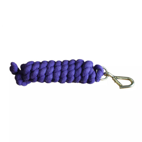 Mackey Cotton Walsall Clip Leadrope #colour_purple