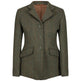 Equetech Claydon Tweed Junior Jacket #colour_green-herringbone