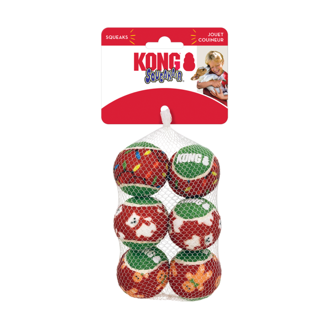 KONG Holiday Squeakair Balls #size_m