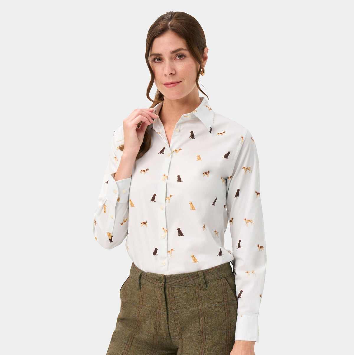 Alan Paine Ladies Lawen Printed Shirt