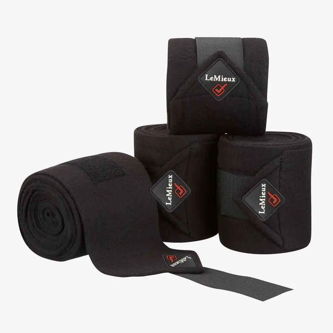 LeMieux Classic Polo Bandages Black #colour_black
