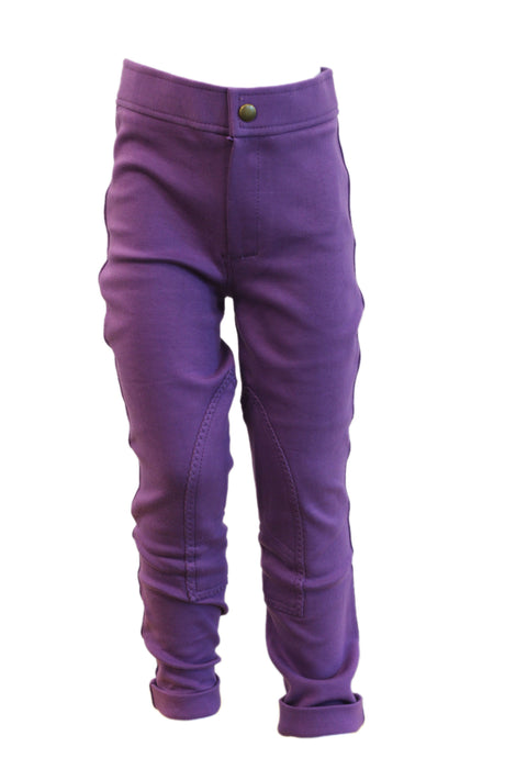 Mackey Equisential Children's Cotton Jodhpurs #colour_purple