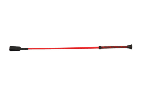 Mackey C3 Rein Grip Handle Whip #colour_red