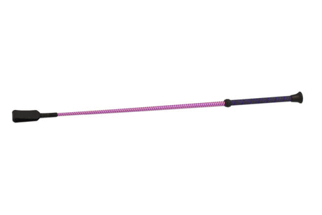 Mackey C3 Rein Grip Handle Whip #colour_purple-pink
