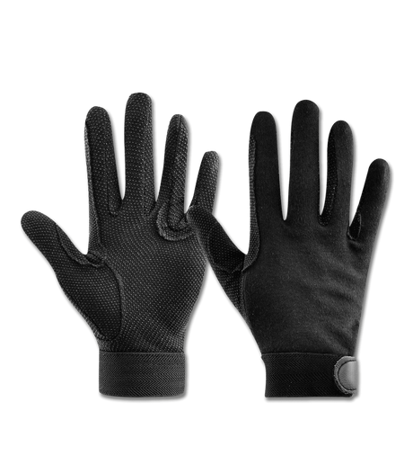 Equisential Cotton Riding Glove #colour_black