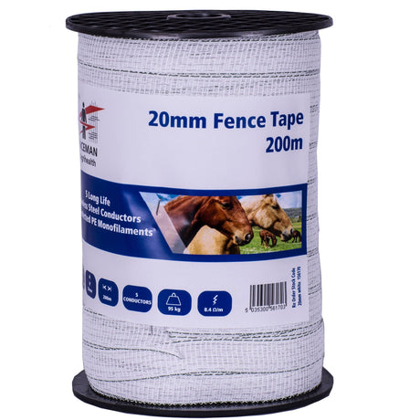 Fenceman 200M Standard Tape #colour_white