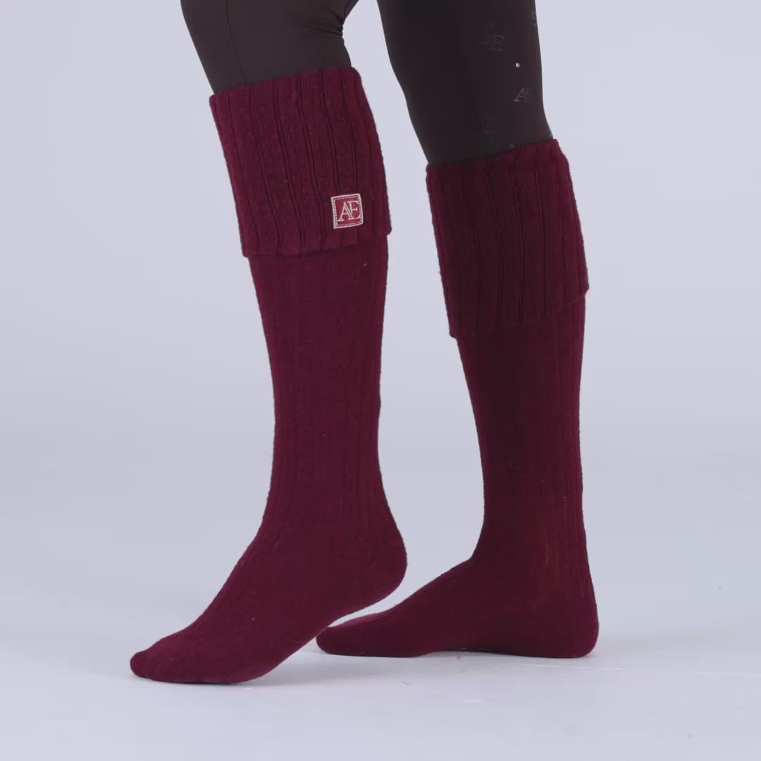 Shires Aubrion Equestrian Knit Boot Socks