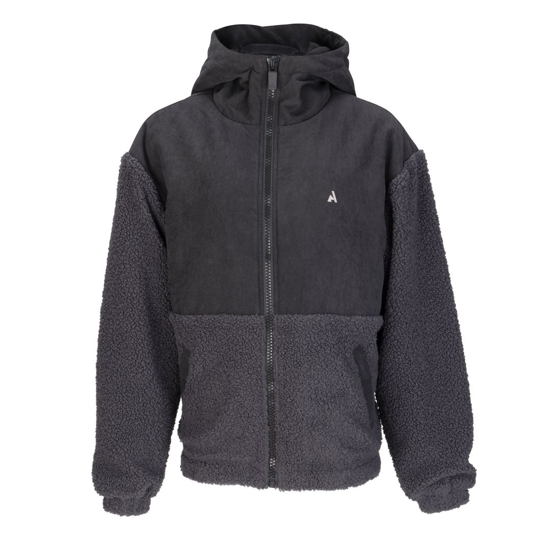 Shires Aubrion React Young Rider Sherpa Fleece Jacket #colour_shadow