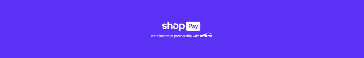 Shop Pay Installments in partnership with Affirm
