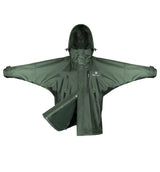EQUIDRY Children's Thin Fleece Shortie #colour_black-forest-green
