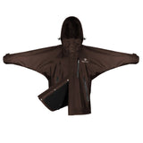 EQUIDRY Women's Thin Fleece Shortie #colour_rich-brown