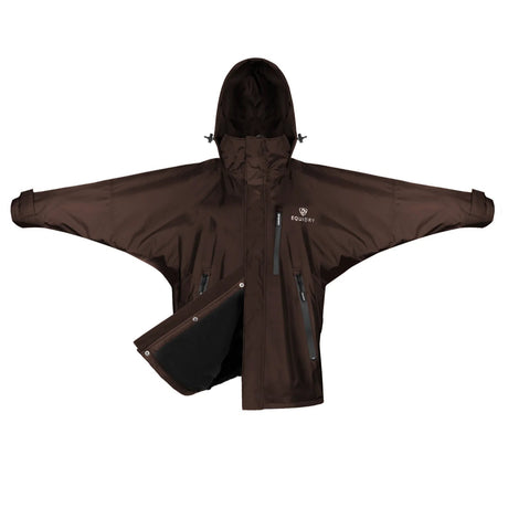 EQUIDRY Women's Thin Fleece Shortie #colour_rich-brown