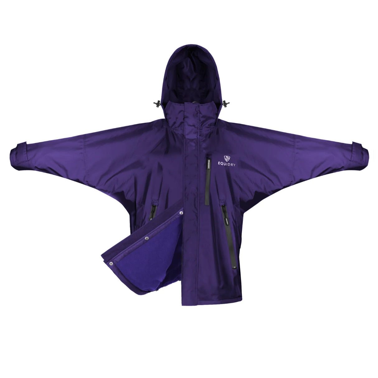 EQUIDRY Women's Thin Fleece Shortie #colour_purple