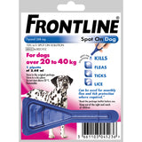 Frontline Spot On pour grands chiens de 20 à 40 kg