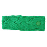 Dublin Cable Knit Headband #colour_emerald
