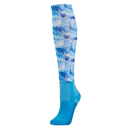 Weatherbeeta Stocking Socks #colour_blue-swirl-marble-print