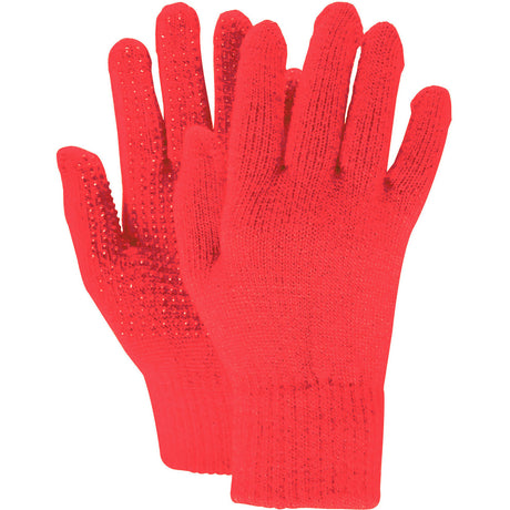 Magic Childrens Grippy Gloves in Red