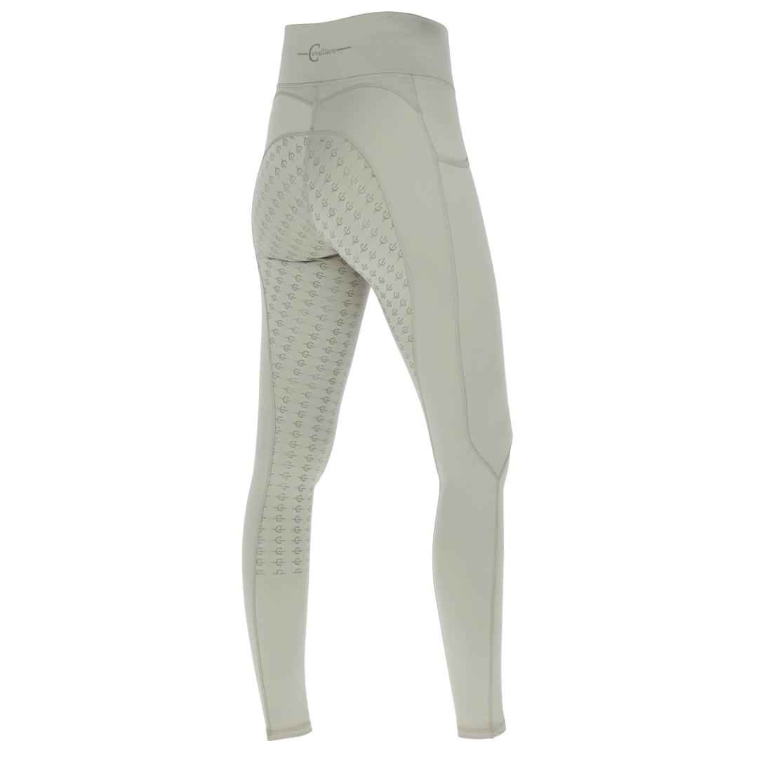 Covalliero Ladies Softshell Riding Tights #colour_light-greige