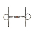 GS Equestrian Full Cheek Snaffle With Copper Peanut Bit 
